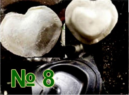 Формующий узел пельменного аппарата ЮМЗ QT-100/80 №8 (сердце, ровные края)